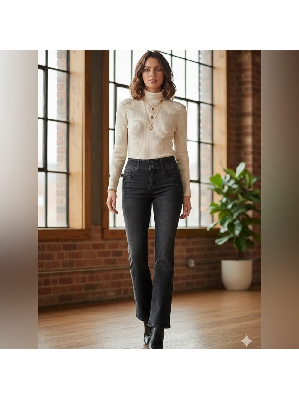 White House Black Market Extra High Rise Skinny Flare Jeans